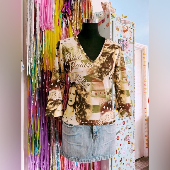 Vintage 90s dynamite rodeo cowgirl shirt - Picture 2 of 4